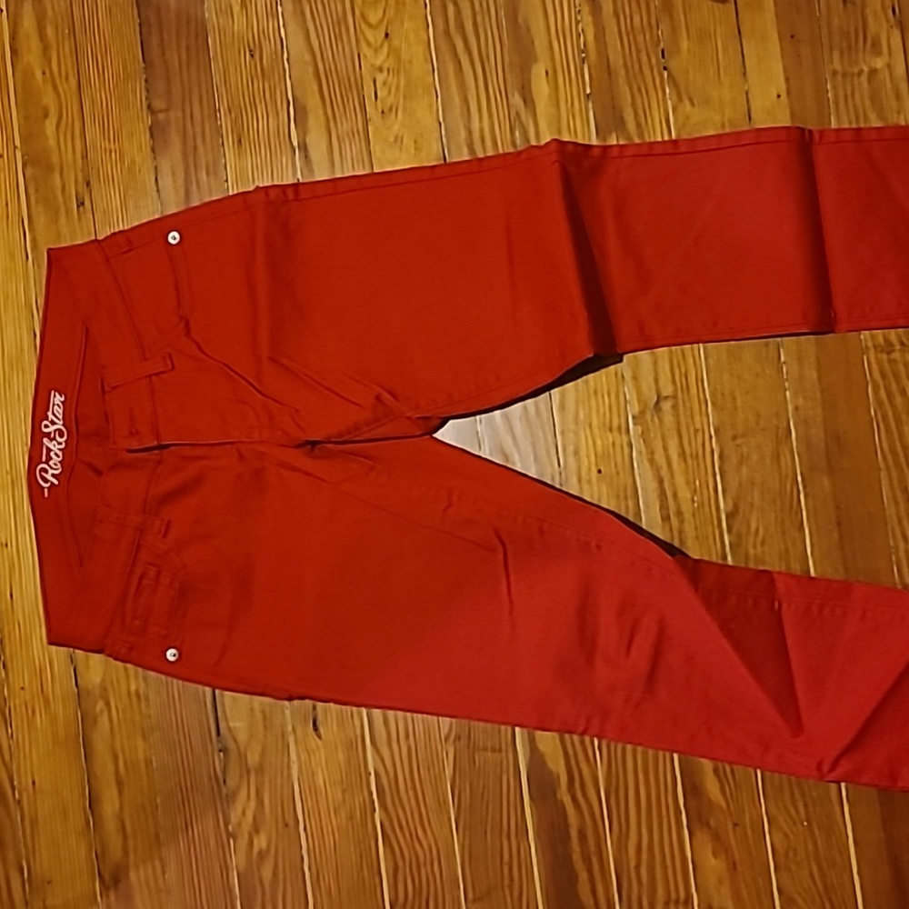 NEW- Red Old Navy Rockstar Jeans sz 4